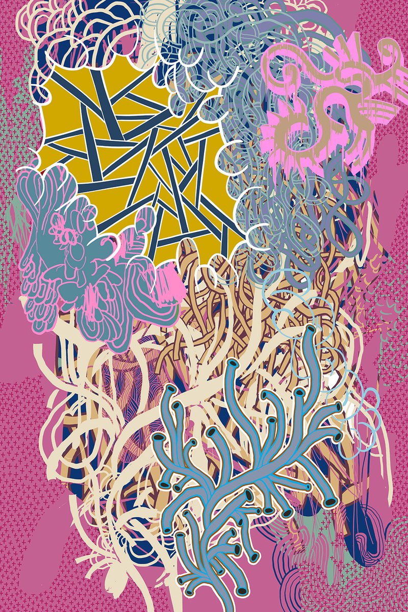 Abstract Still Life Giclee Print By Alasdair Willis, 16 X 23, Sweet Pasta, Original Artwork