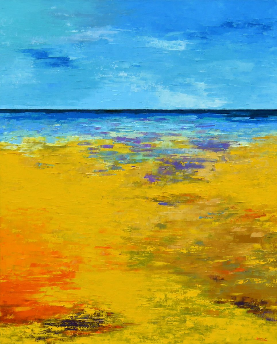 ref#:1238-40F (Seascape Yellow) by Saroja La Colorista