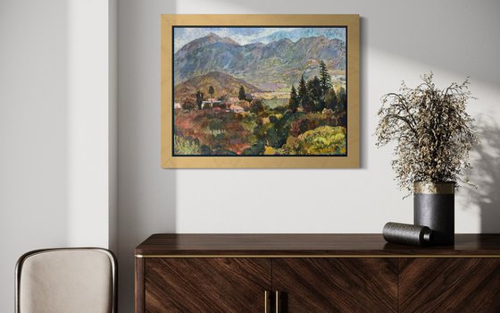 Autumn in the mountain valley