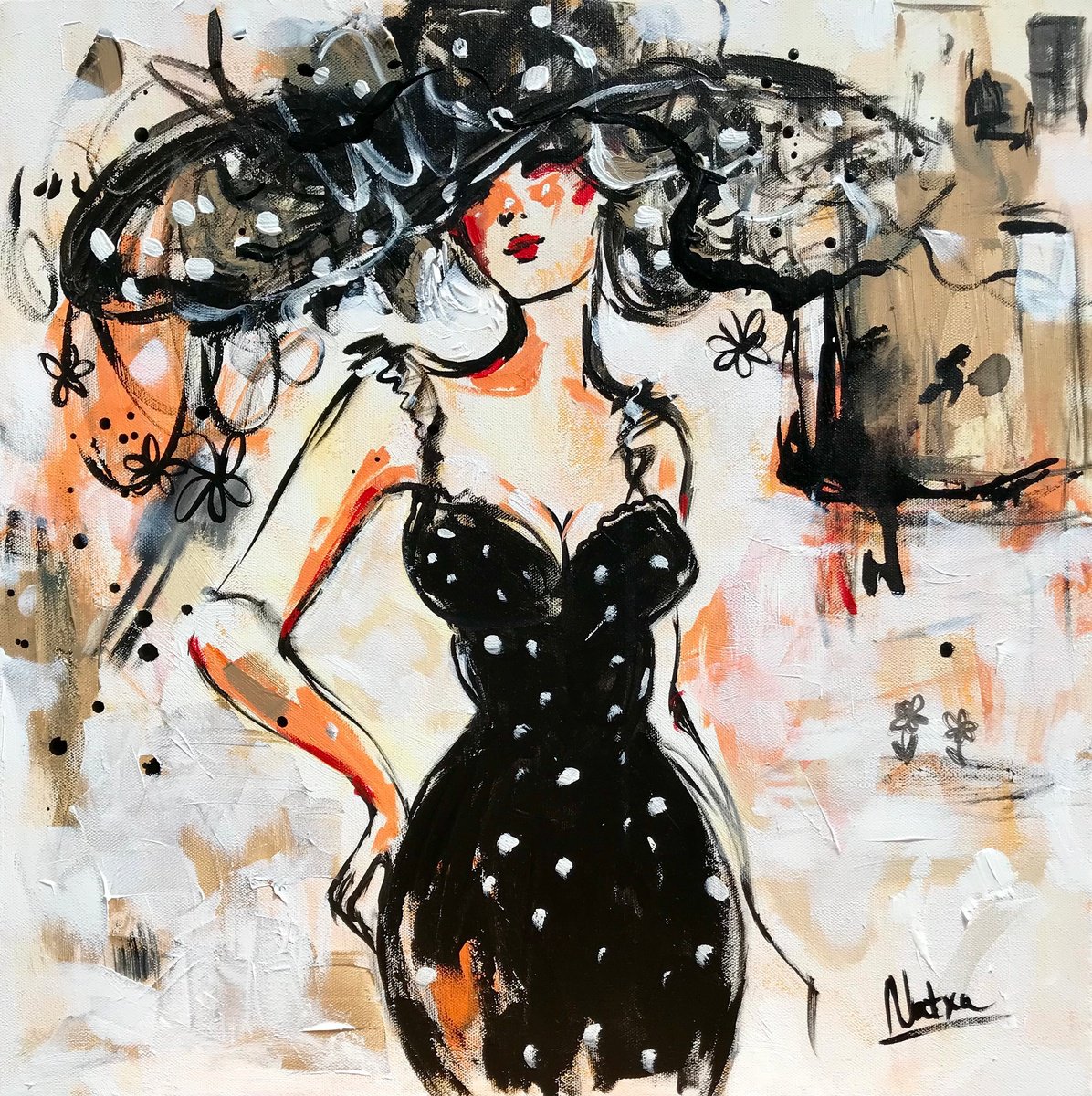 La Dame au Chapeau Noir by Natalia Nosek (NATXA)