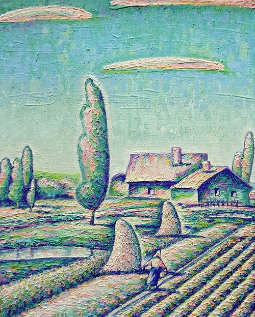 Rural landscape by Evgen Semenyuk
