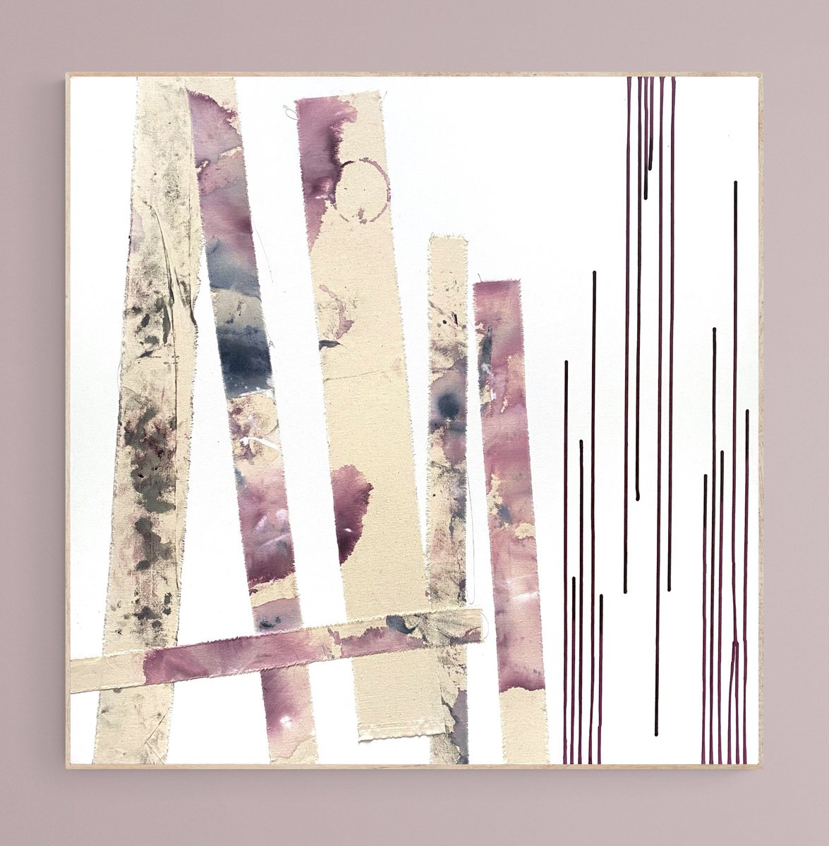 Abstract Painting By Cristina Dalla Valentina, 31 X 31, Resonances /9, Original Artwork