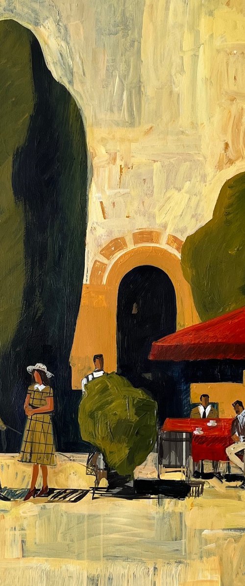 Evening city street by Jacob Burda