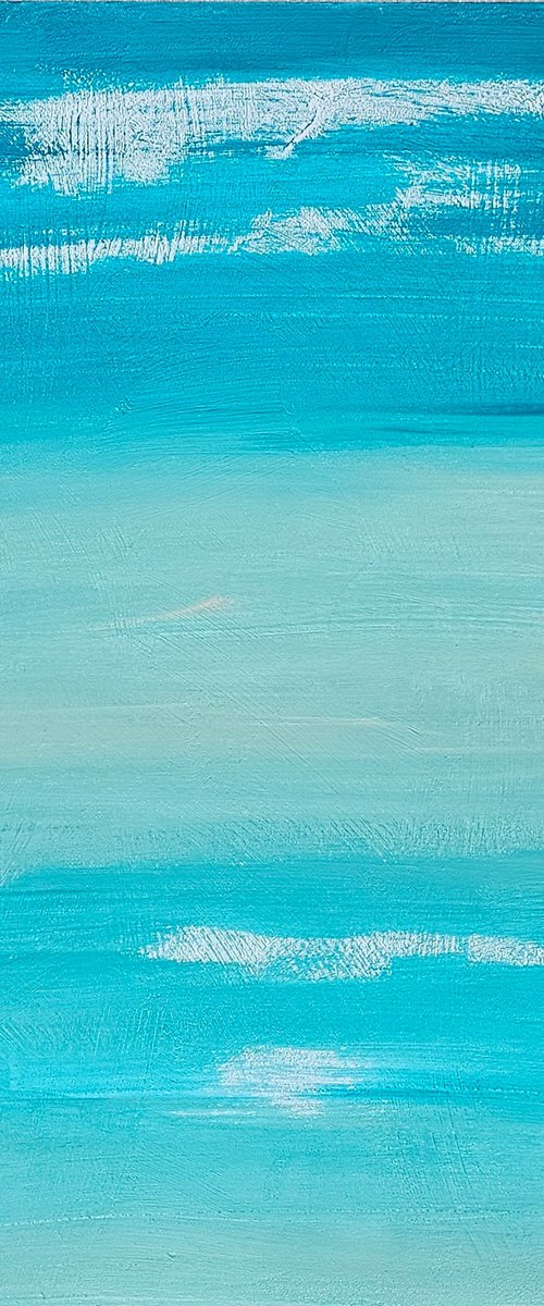 Quiet sunny seaside abstract water by Ksenia June