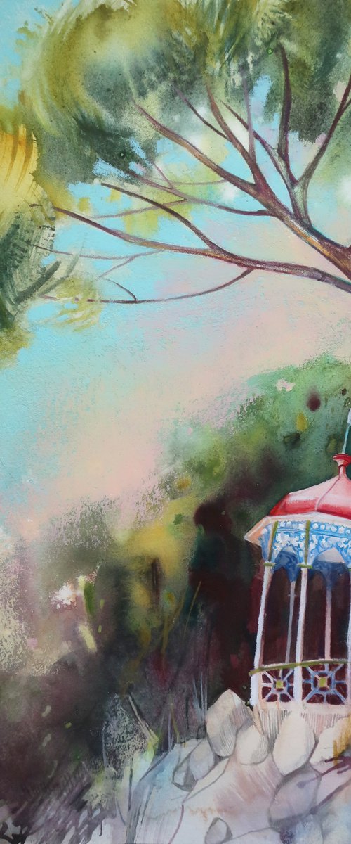 Arbor of winds - summer landscape by Alla Vlaskina