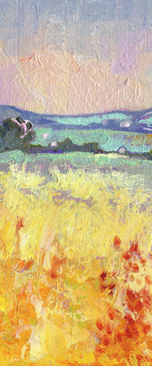 Soft Rain- Miniature Landscape by Mary Kemp