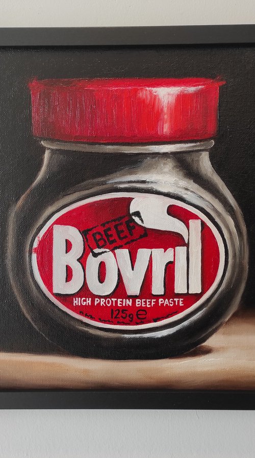 Big Bovril #2 still life by Jane Palmer Art