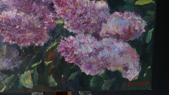 Sunny Lilacs - Lilacs painting