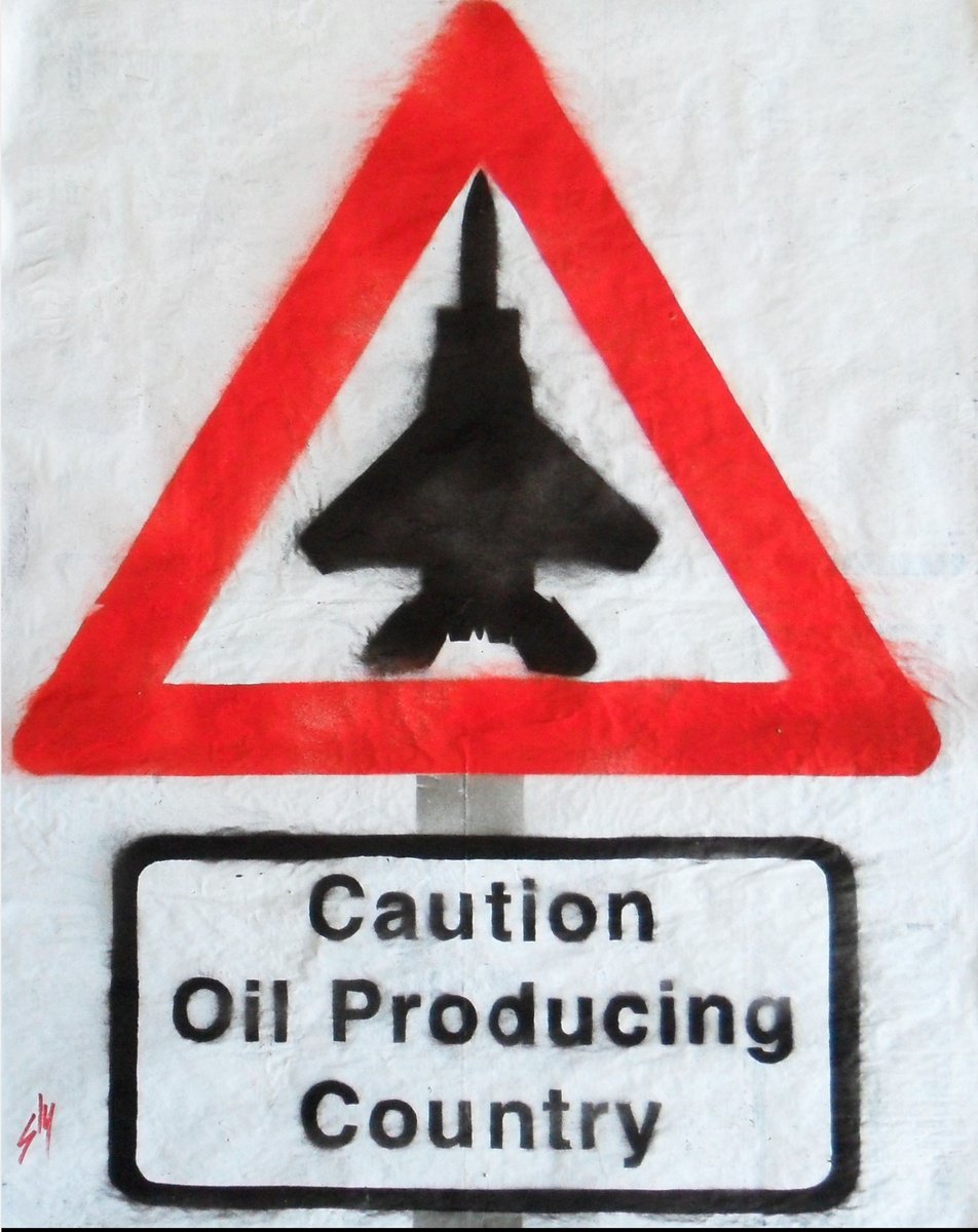 Urban And Pop Abstract Painting By Juan Sly, 23 X 30", Caution (On An Urbox.), Original Artwork