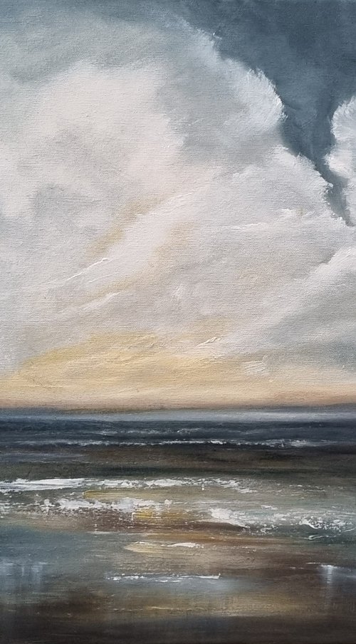 Forever Yours Seascape in oils 18"×24" by Hayley Huckson