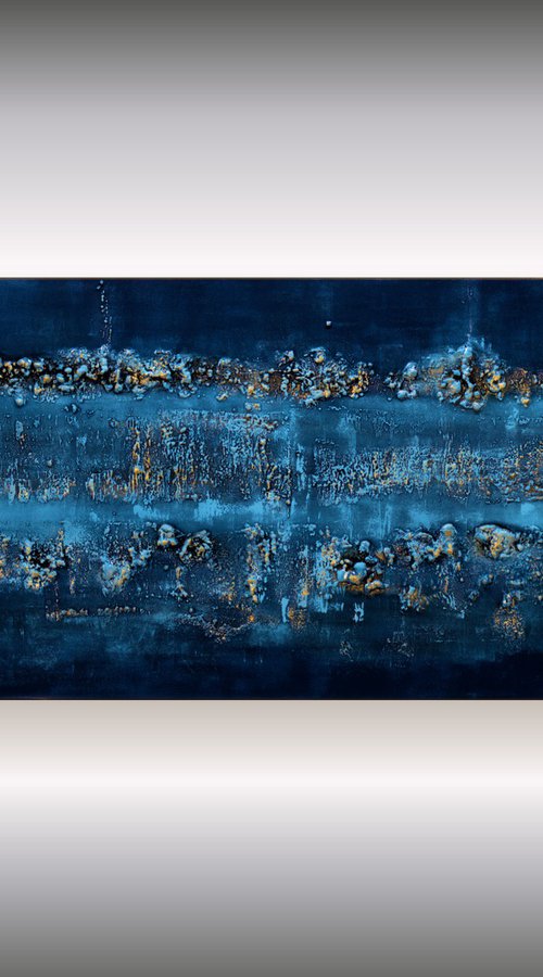 Inspiration - Structured Abstract Art, Acrylic Painting by Edelgard Schroer