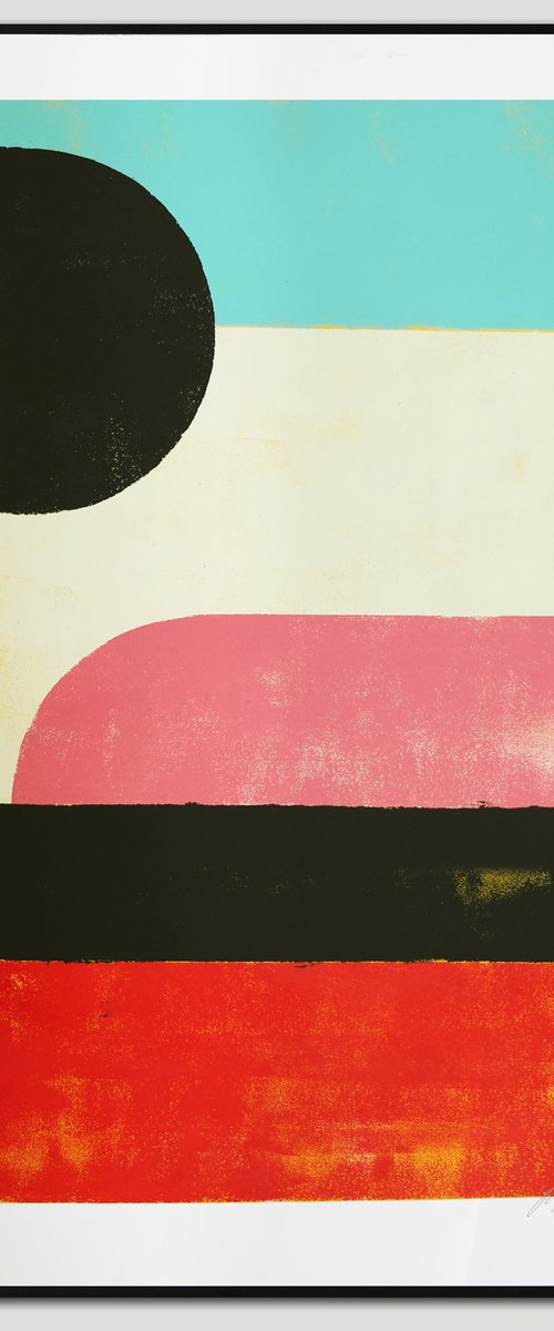 Vintage in Red -  Art on paper - A2 - 42cmx59,4cm - Ronald Hunter - 5M by Ronald Hunter