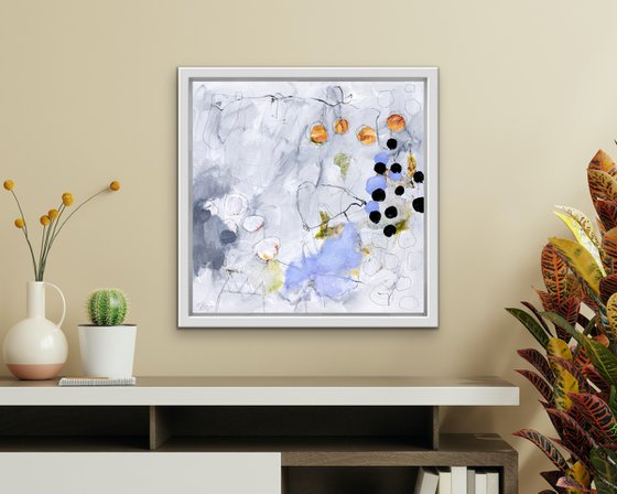 Petit roi - Expressive abstract painting - Ready to hang