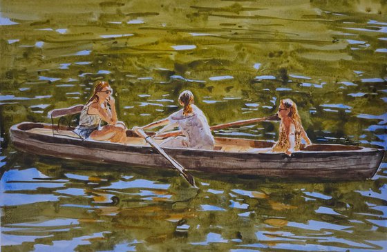 People on the River