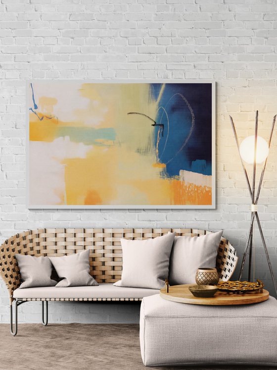 Yellow beat #6 abstraction