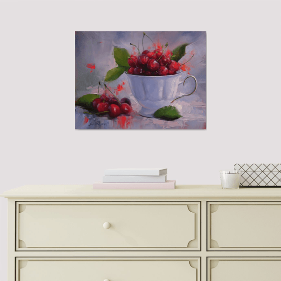 "Still life with cherries"
