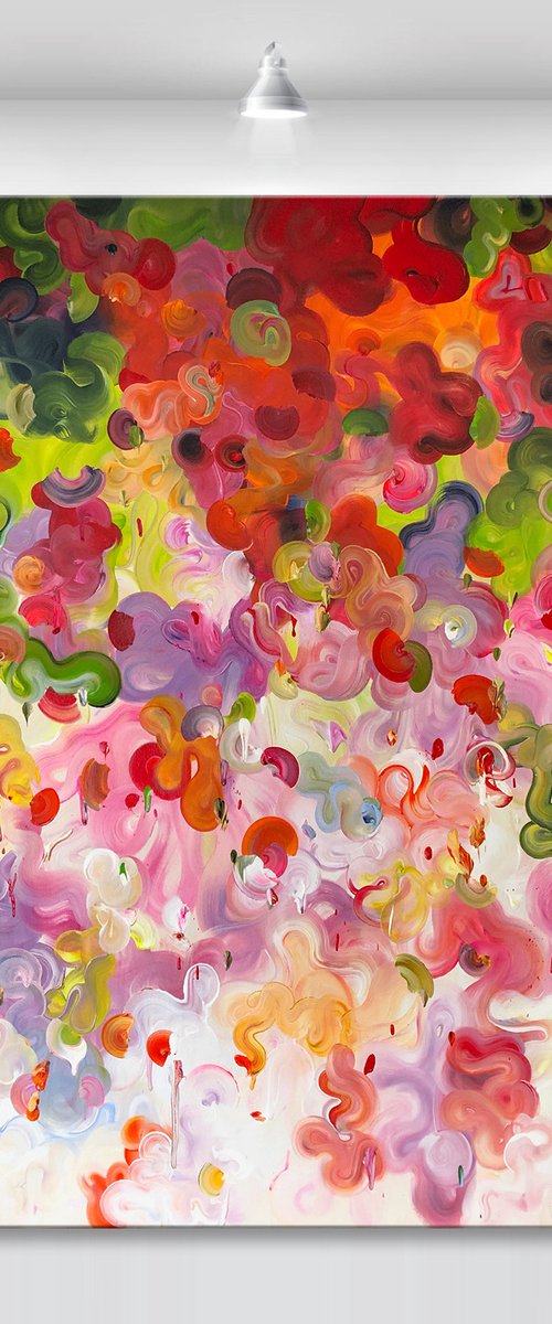 'Citrum flores' - 48x48" by Tatiana Georgieva