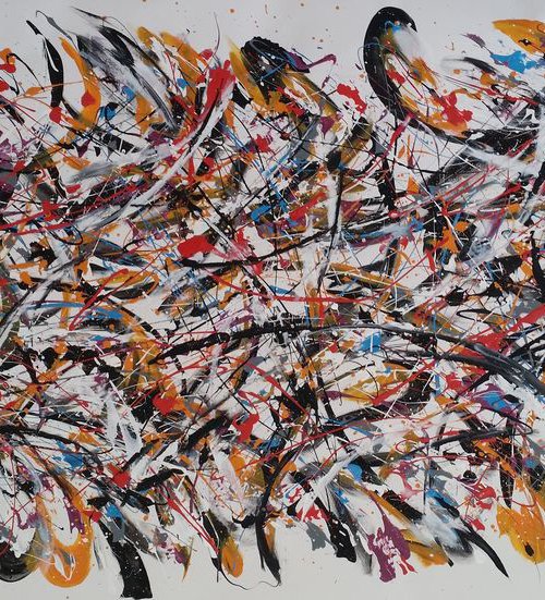 Abstract Modern ACRYLIC on CANVAS by M.Y. by Max Yaskin