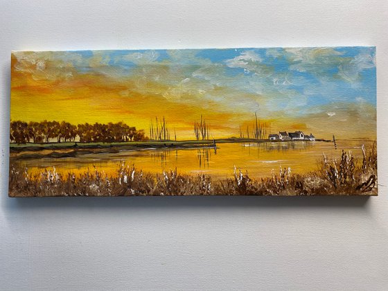 Muddeford Quay on a Panoramic Canvas