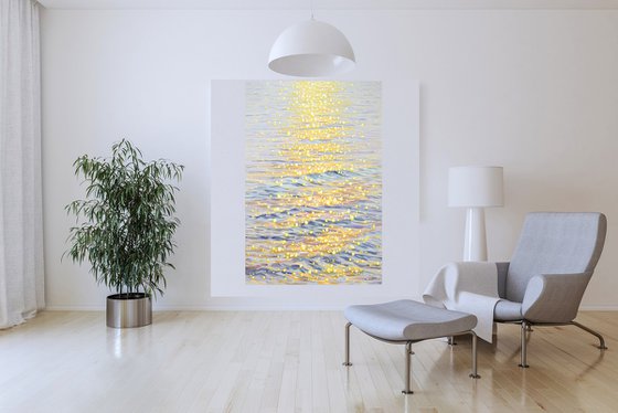 Shimmering water.