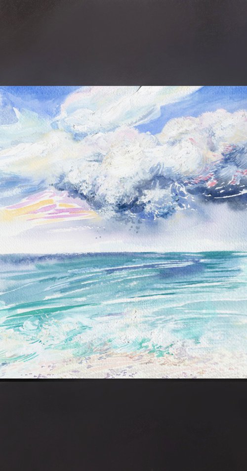 Clouds on the sea. Mediterranean Series #20 by Daria Galinski