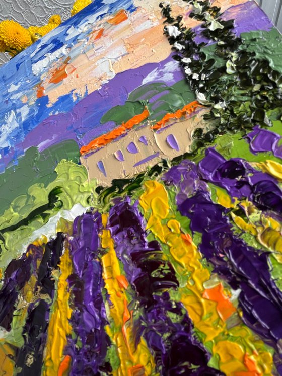 Provence Lavender Field Art