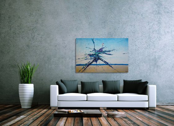 Artist's Beach IV (Spirits Of Skies 096131) (120 x 80 cm) XXL (48 x 32 inches)