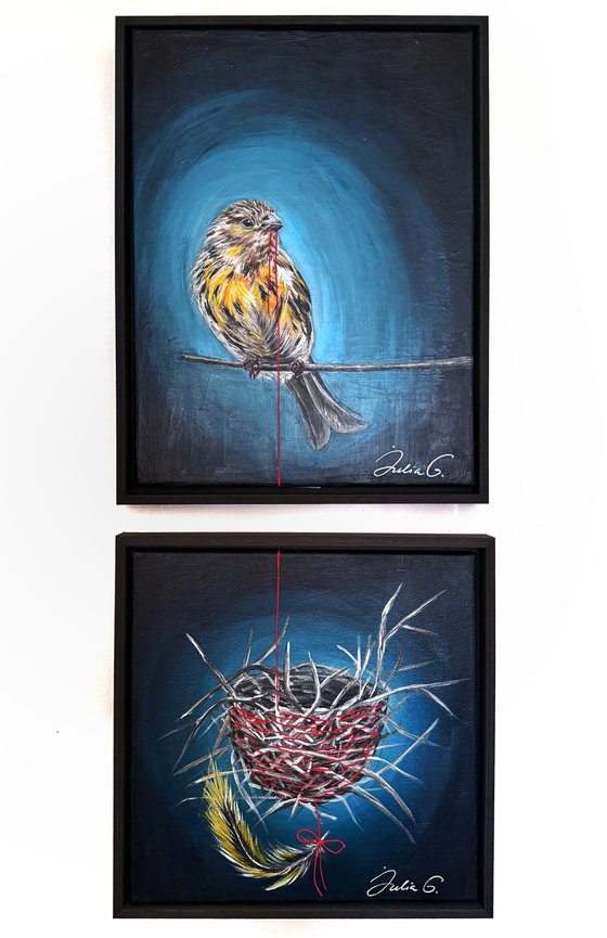 The Invisible Thread (Diptych)