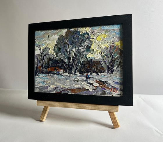 Winter morning in the village