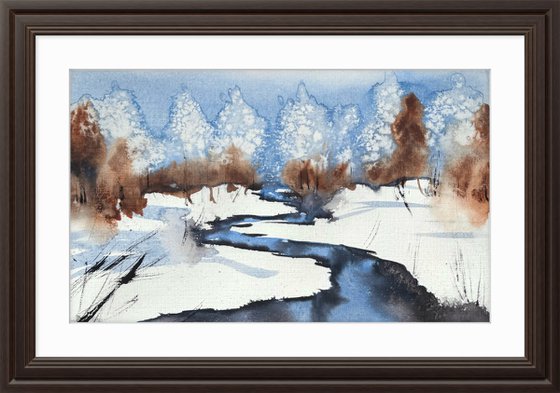 Winter day in the forest