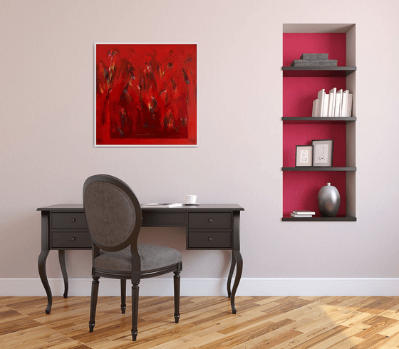 Ember Ground_30"X30" 2025