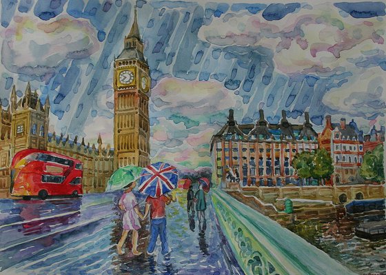 Rain. London