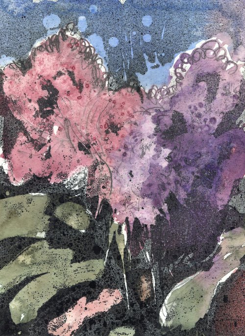 Lilac and Cherry Blossom by Elizabeth Anne Fox