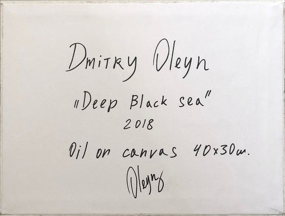 Deep black sea