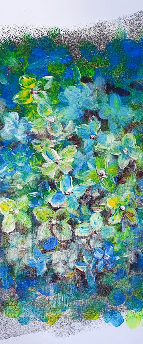 Abstract Hydrangea by Yulia Schuster