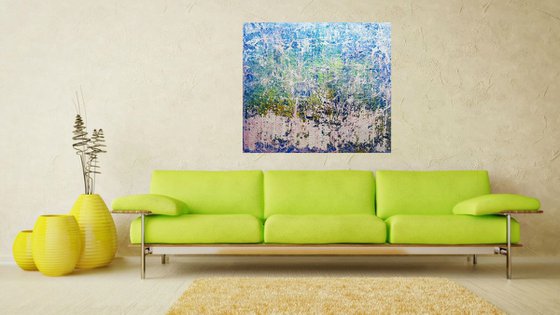 Can you feel the breeze? (n.292) - 90 x 83 x 2,50 cm - ready to hang - acrylic painting on stretched canvas
