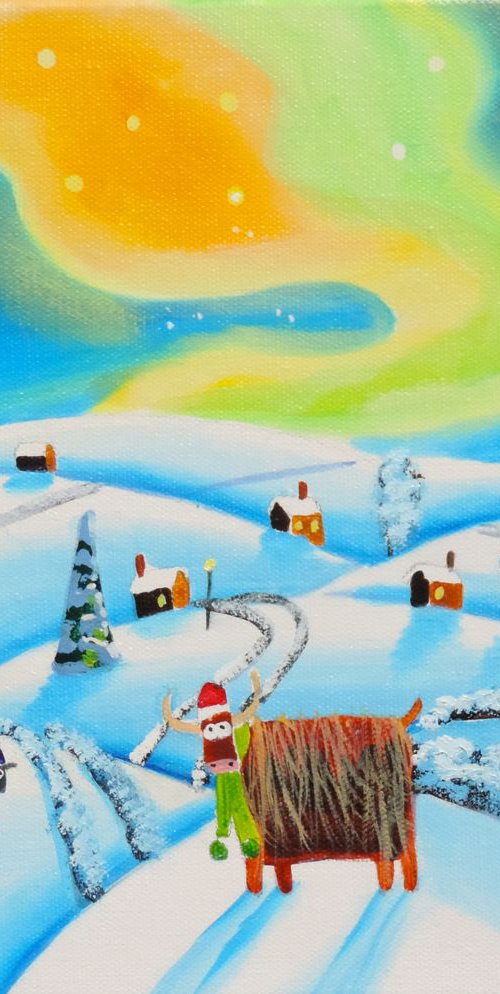 Highland cow in winter by Gordon Bruce