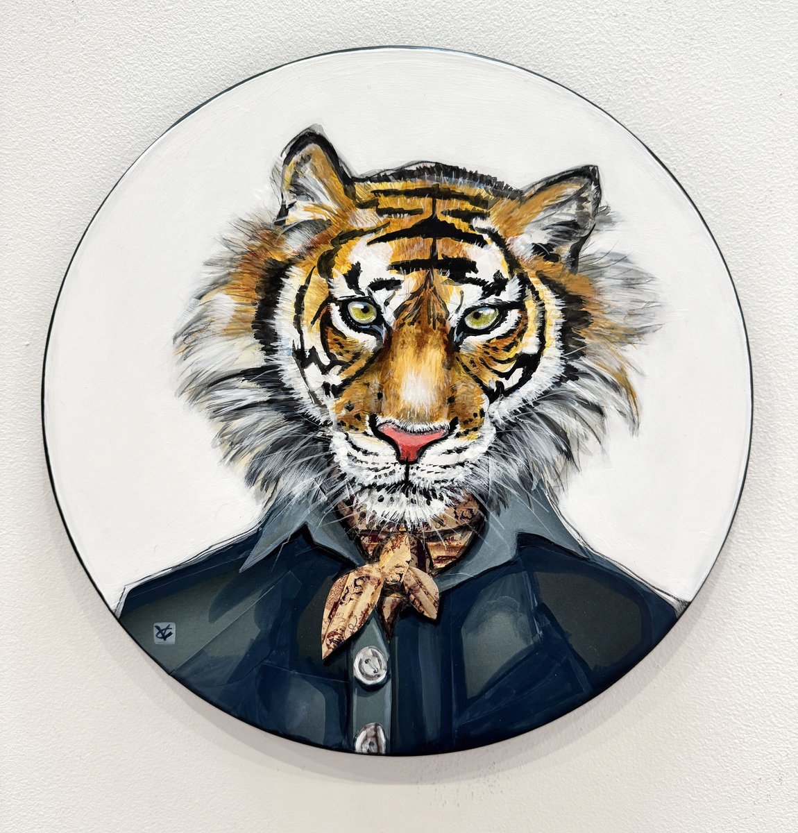 Painting , Cat Suit By Victoria Coleman, 12 X 12, Artwork For Sale On Artfinder
