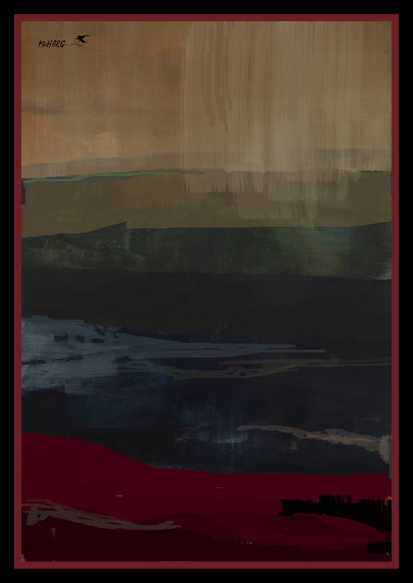 Organic Abstract Acrylic Painting By Joe Mcharg, 30 X 42, And On The Third Day 30X42, Original Artwork