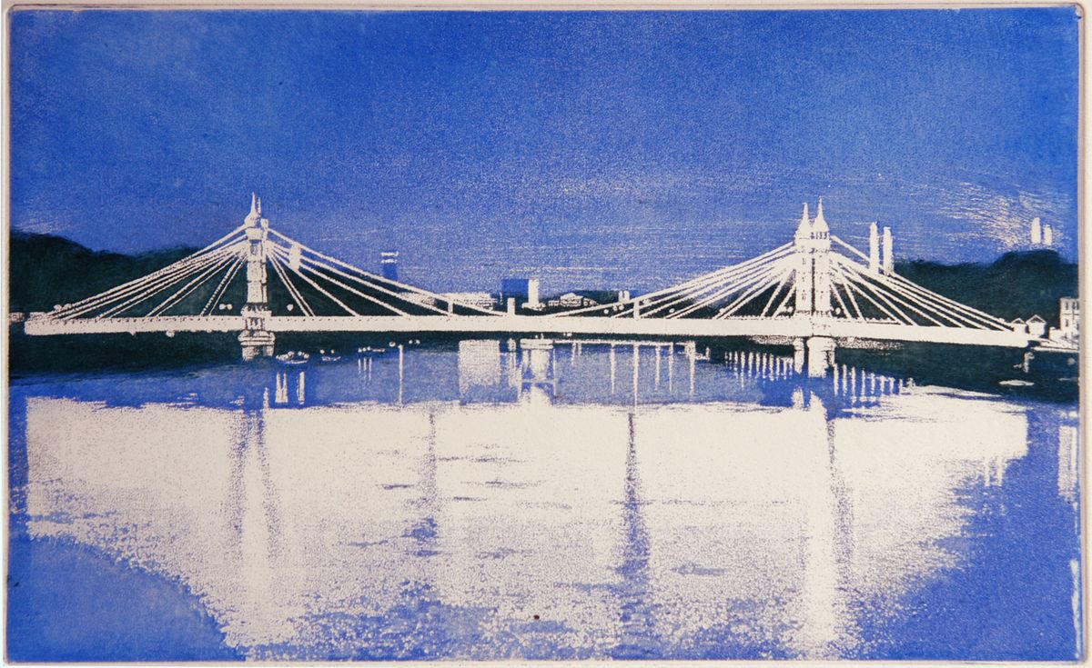 Albert Bridge at Twilight by Isabel Hutchison