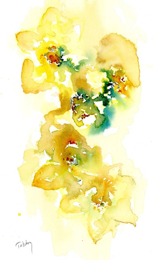 A Spray of Daffodils by Alex Tolstoy