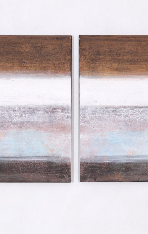 No. 23-38 (170 x 85 cm ) Diptych by Rokas Berziunas