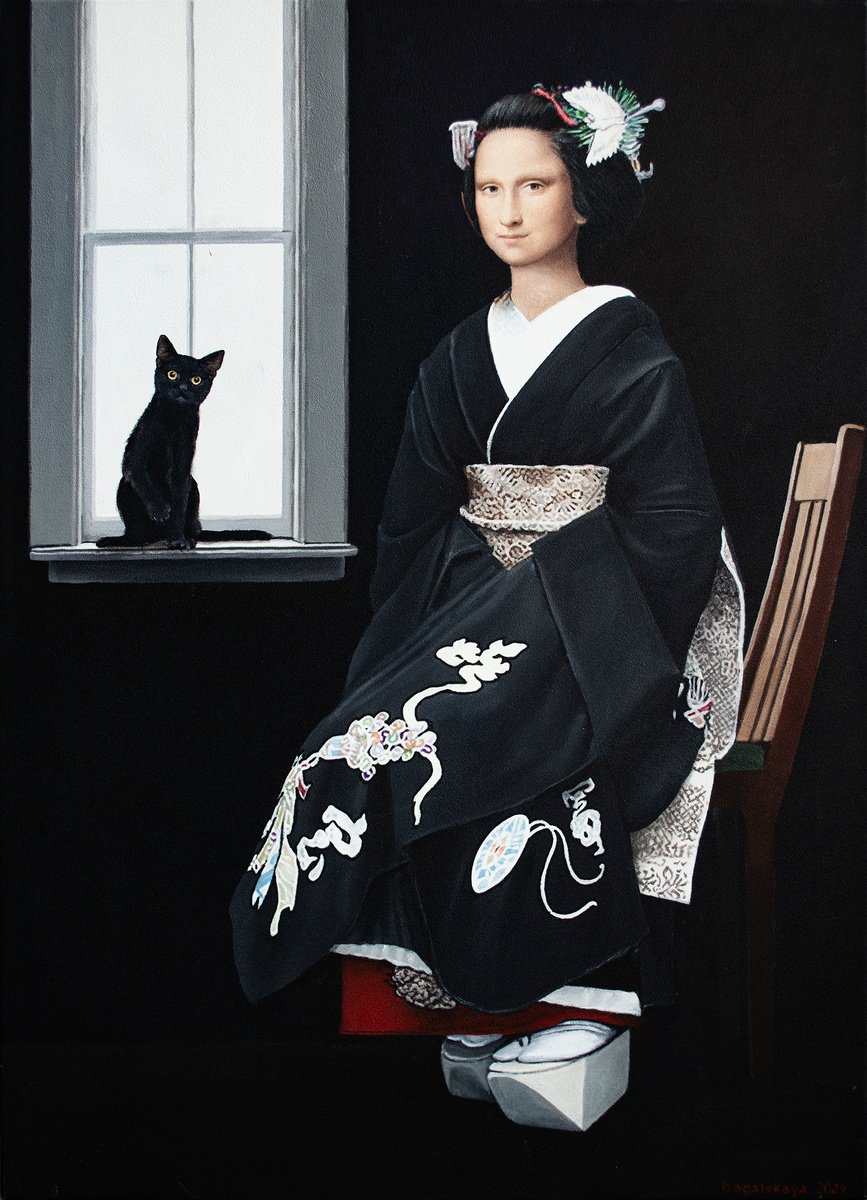 Photorealistic Portrait Acrylic Painting By Nataliya Bagatskaya, 26 X 35", By The Window, Original Artwork