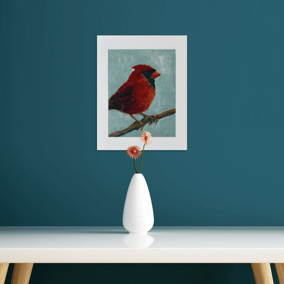 Red Cardinal on a Branch