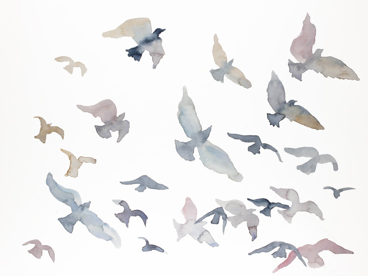 Birds in Flight No. 5 by Elizabeth Becker