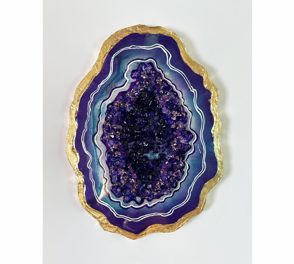 Abstract Sculpture By Alexandra Dobreikin, 8 X 9, Little Gem. Amethyst, Original Artwork