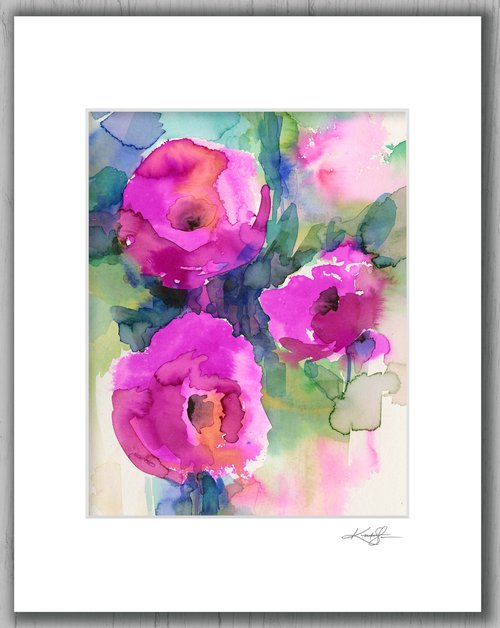 Floral Enchantment 22 - Flower Painting  by Kathy Morton Stanion by Kathy Morton Stanion