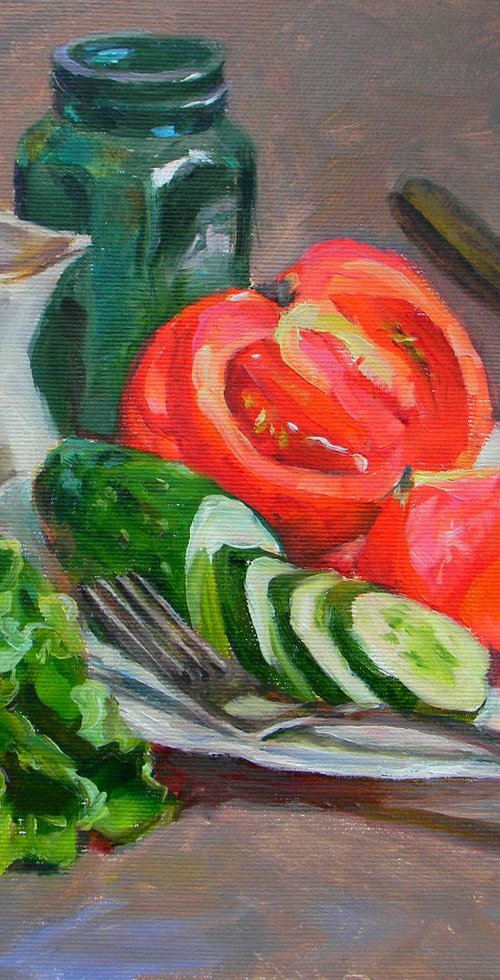 One minute before the salad by Liudmyla Chemodanova