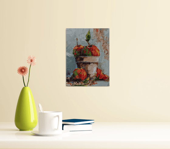 Apples and flower