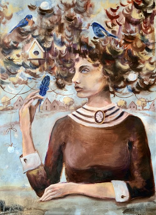 Newfound feather of hope by Alexandra Jagoda (Ovcharenko)